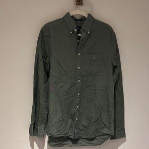 Gant Forest Green Casual Button-Down Shirt